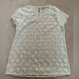 Zara white top